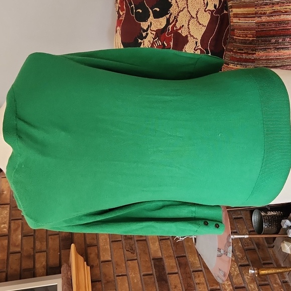 GAP womens green cardigan size small 100% cotton short sleeve button front soft - Picture 6 of 15